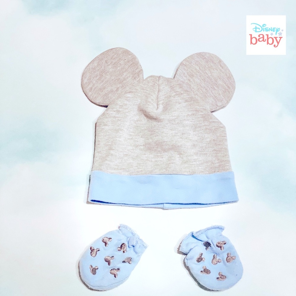 Disney Baby Hat and Mittens set